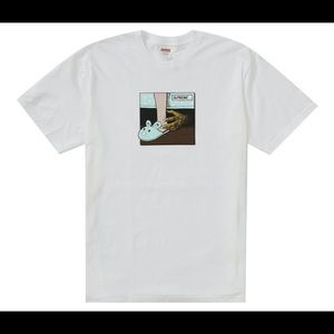 Brand new supreme FW 21 bed tee size medium white